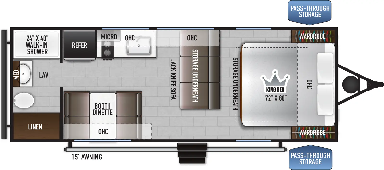 Della Terra Le 220RBLE Floorplan